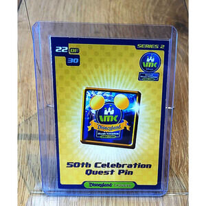Rare Virtual Magic Kingdom VMK 50th Celebration Quest Pin